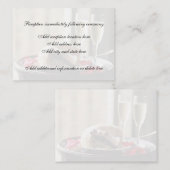 の結婚お祝い披露宴カード エンクロージャーカード (正面/裏面)