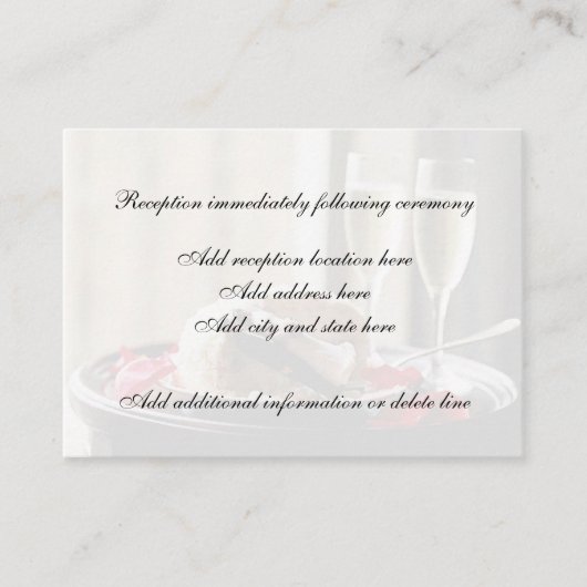 の結婚お祝い披露宴カード エンクロージャーカード (正面)