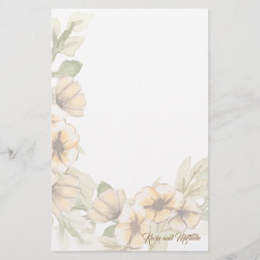 の結婚お願い 便箋 (正面)