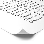 の結婚かぼちゃ秋季ピンクのシーティングチャート ポスター (角)