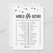 の結婚か、彼はかなり編集可能なゲームカード 招待状 (正面)