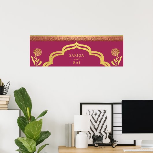 の結婚くもの巣サイトのバナーのデジタルファイルのダウンロード ポスター (ホームオフィス)