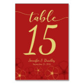 の結婚さくらんぼの表中国の数 テーブルナンバー (正面)