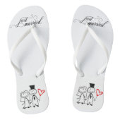 の結婚たった今結婚しましたカップル ビーチサンダル (ソール)