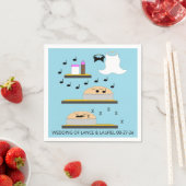 の結婚つや消し前のケーキ スタンダードカクテルナプキン (インサイチュ)