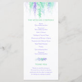 の結婚つる植物カスケード水の色の緑 プログラム (裏面)