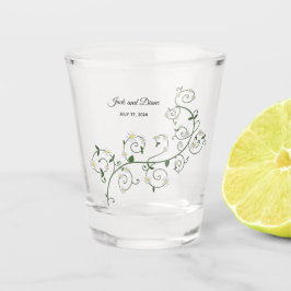 の結婚つる植物ショットグラス ショットグラス