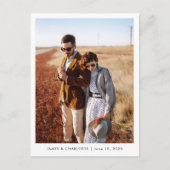 の結婚はがきゲストブックカスタム写真テンプレート ポストカード (正面)