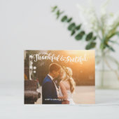 の結婚はがき結婚のフォトカードサンキューカード ポストカード (スタンド正面)