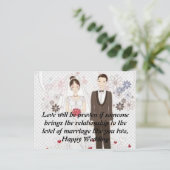 の結婚はがき ポストカード (スタンド正面)