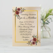 の結婚ひな形：結婚式招待状 招待状 (スタンド正面)