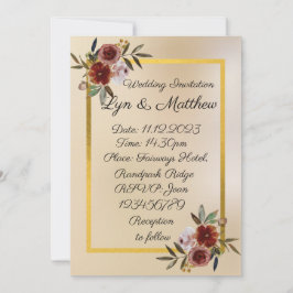 の結婚ひな形：結婚式招待状 招待状