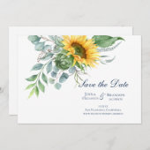 の結婚ひまわりスクリプト日付の保存 セーブザデート (正面/裏面)