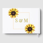 の結婚ひまわりフローラ白 ゲストブック (裏面)