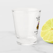 の結婚ひまわり名と日付 ショットグラス (左)