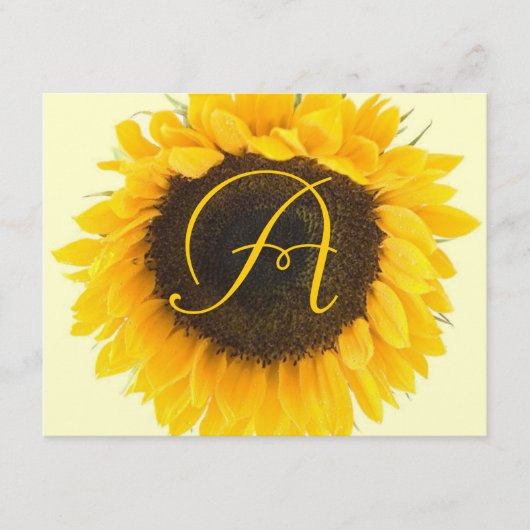 の結婚ひまわり挿しギフト登録カード エンクロージャーカード (正面)