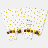 の結婚ひまわり黄色い白 フェイバーボックス (見開き)