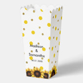 の結婚ひまわり黄色い白 フェイバーボックス (正面)