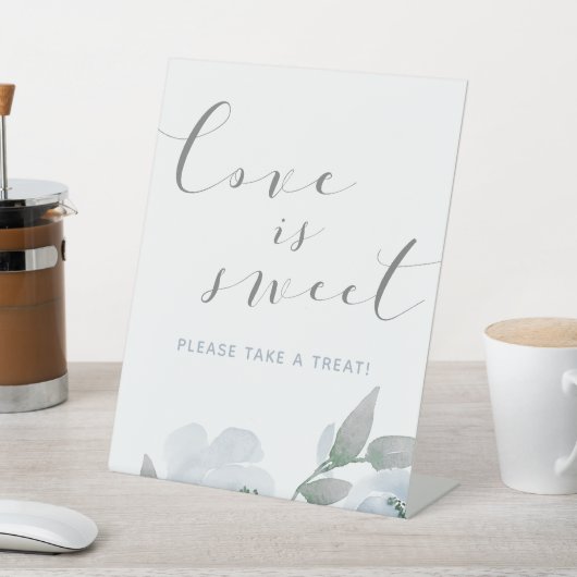 の結婚ほこりっぽい青い水色の愛は甘い 台座サイン (インサイチュ)