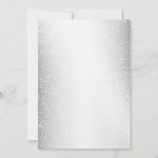 の結婚ほこりっぽい青い水色の花シルバー セーブザデート (裏面)