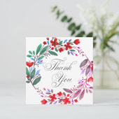 の結婚またはシャワーサンキューカード 招待状 (スタンド正面)