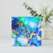 の結婚またはシャワーサンキューカード 招待状 (スタンド正面)