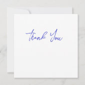 の結婚またはシャワーサンキューカード 招待状 (裏面)