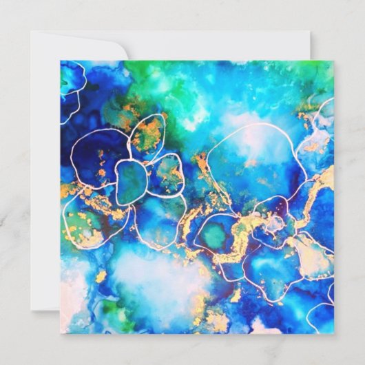 の結婚またはシャワーサンキューカード 招待状 (正面)