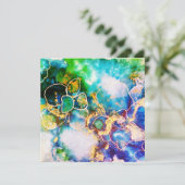 の結婚またはシャワーサンキューカード 招待状 (スタンド正面)