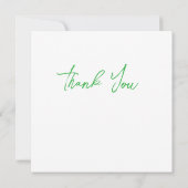 の結婚またはシャワーサンキューカード 招待状 (裏面)