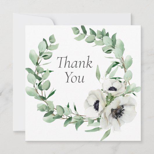 の結婚またはシャワーサンキューカード 招待状 (正面)