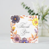 の結婚またはシャワーサンキューカード 招待状 (スタンド正面)