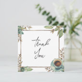 の結婚またはシャワーサンキューカード 招待状 (スタンド正面)