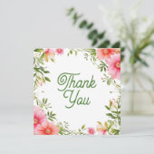 の結婚またはシャワーサンキューカード 招待状 (スタンド正面)