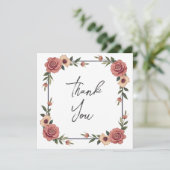 の結婚またはシャワーサンキューカード 招待状 (スタンド正面)