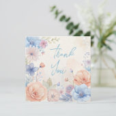 の結婚またはシャワーサンキューカード 招待状 (スタンド正面)