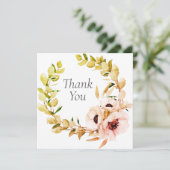 の結婚またはシャワーサンキューカード 招待状 (スタンド正面)