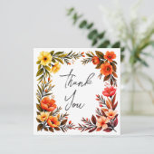 の結婚またはシャワーサンキューカード 招待状 (スタンド正面)