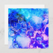 の結婚またはシャワーサンキューカード 招待状 (正面/裏面)