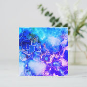 の結婚またはシャワーサンキューカード 招待状 (スタンド正面)