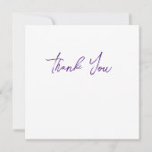 の結婚またはシャワーサンキューカード 招待状 (裏面)