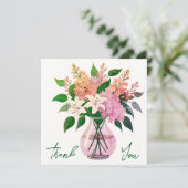 の結婚またはシャワーサンキューカード 招待状 (スタンド正面)