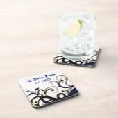 の結婚または周年記念コースターテンプレート コースター (右側)