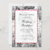 の結婚または婚約ヴィンテージキュピッドフランスのトイル 招待状 (正面)