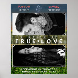 の結婚または婚約家族の写真ロマンチックな映画 ポスター