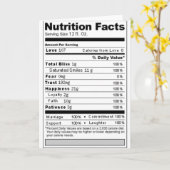 の結婚または記念日の甘い栄養おもしろいラベル カード (黄色い花)