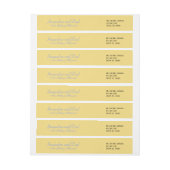 の結婚まろやかな黄色い青 ラップアラウンドラベル (シート)