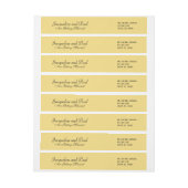 の結婚まろやかな黄色 ラップアラウンドラベル (シート)