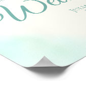 の結婚ようこそヒトデとリボンの看板 ポスター (角)