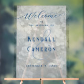 の結婚ようこそフローラの背景 アクリルサイン (ニュートラル)